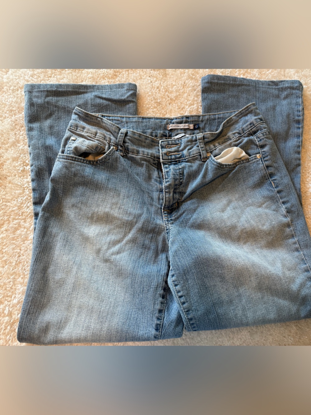 Bandolino Women's Straight-Leg Jeans in Light Blue Denim